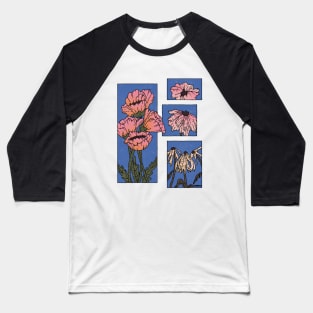 Wilt flower (blue) Baseball T-Shirt